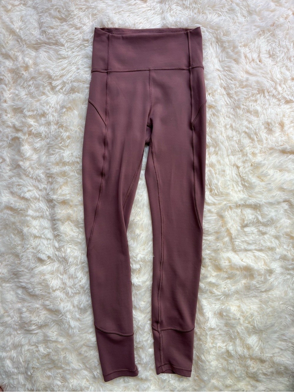Lululemon Leggings Mauve High-Rise Side Pocket Full Length 2